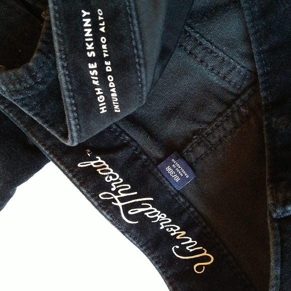 Universal Thread Black Velvet Velour High-Rise Skinny Pants Size 10/30R - Picture 16 of 17